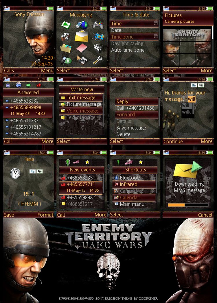 Mobile phone theme