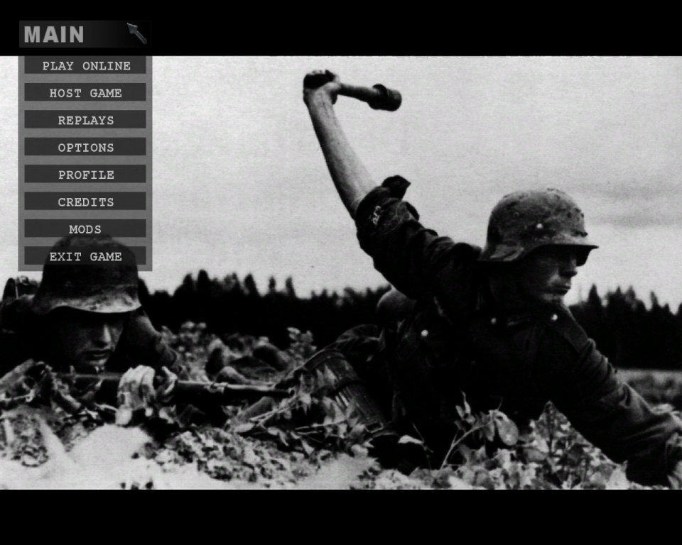 Axis menu screenshot