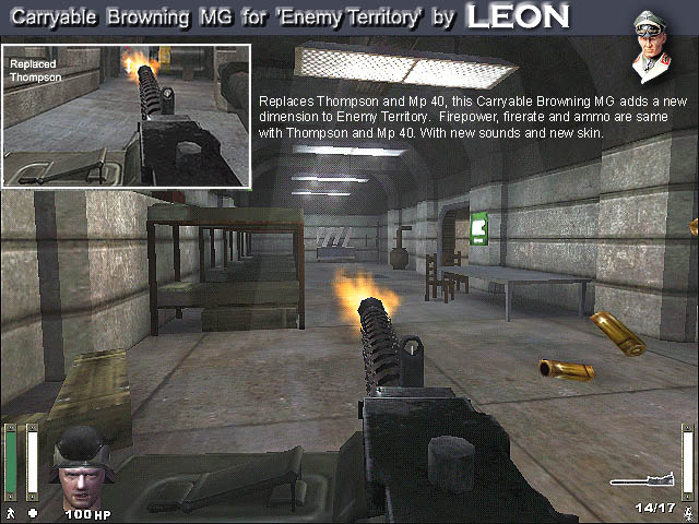 Carryable browning mg for et