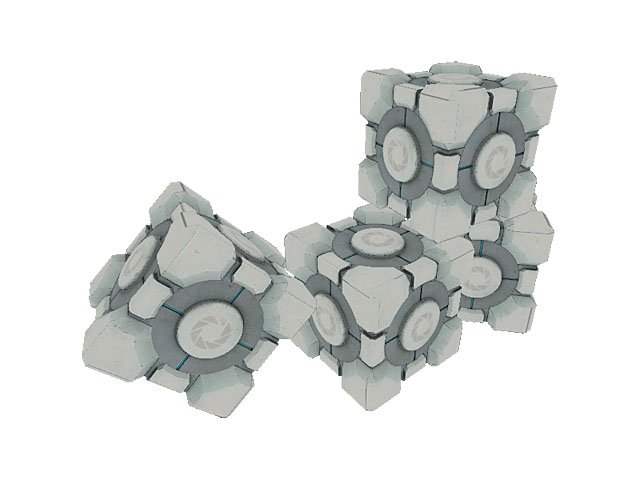 Portal cube+cake screenshot