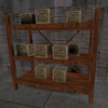 Shelf with supplys