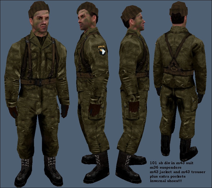 101 ab + 82 aa  m43 suit