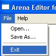 Arena editor screenshot