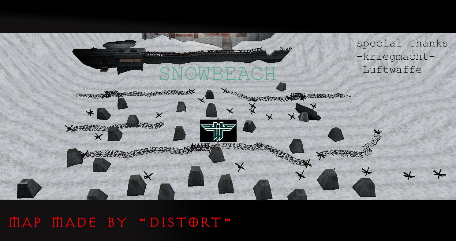 Beach in snow